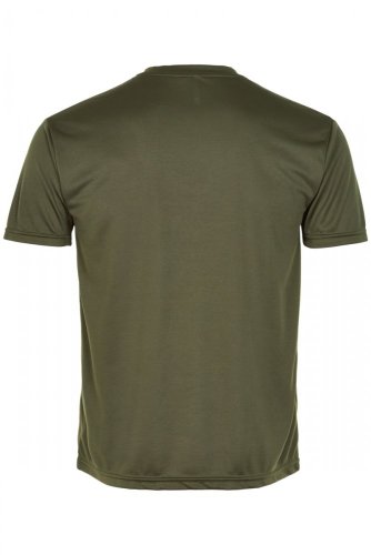 BASE pánské běžecké tričko COOL 14614-094 - Barva: 094 - Khaki, Velikost: M